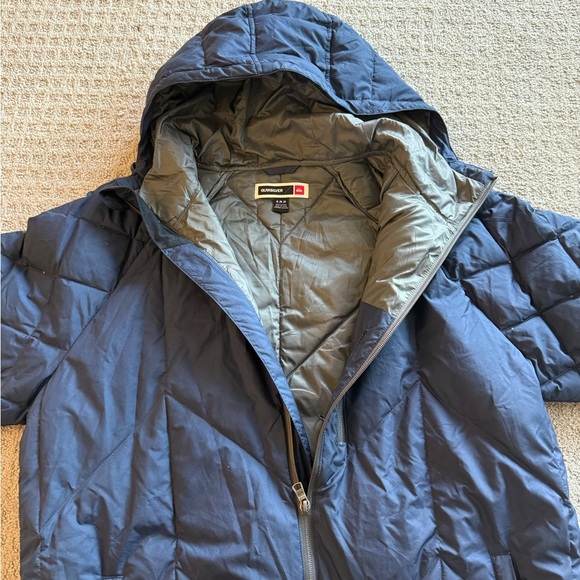 Quiksilver Men's Navy Puffer Jacket - Picture 1 of 6